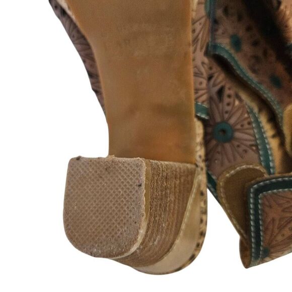 L'Artiste heeled sandals, brown leather. Size 41 (9). - Picture 7 of 8